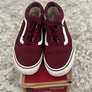 Vans burgundy